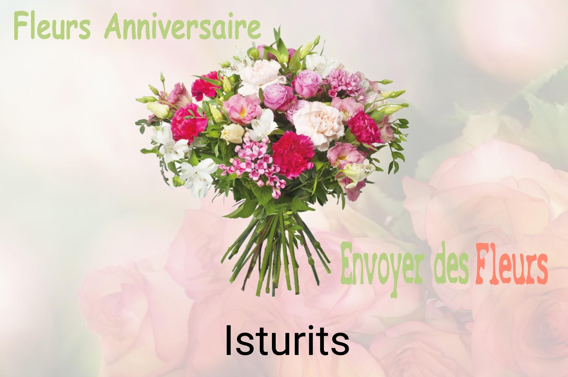 Bouquet de fleurs d’anniversaire livré à Isturits